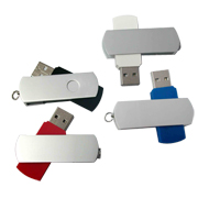 Memoria USB pinza metalica giratoria