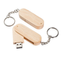 Memoria USB llavero de madera