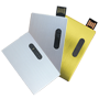 Tarjeta USB - Memoria retractil de aluminio